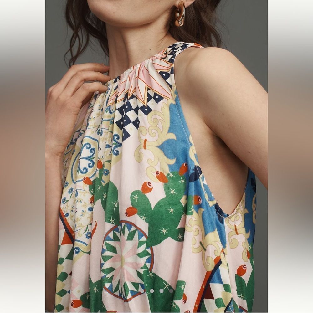 Anthropologie Maeve Bubble-Hem Tank Top - Picture 4 of 4
